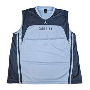 North Carolina Tar Heels Jordan Nike Practice Jersey Athletic Blue Shirt Men 2XL